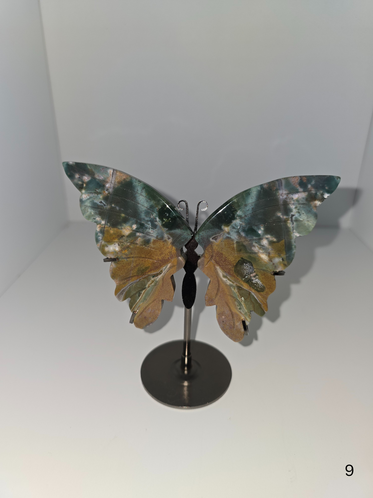 Ocean Jasper Buttery Wings on Stand