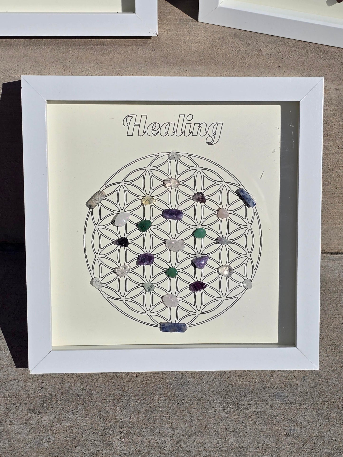 8x8 Intention Crystal Shadow Box – Handcrafted & Energetically Aligned