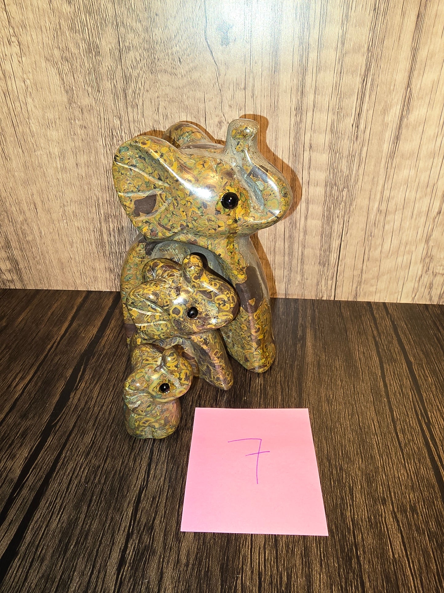 Forest Jasper Elephant Family