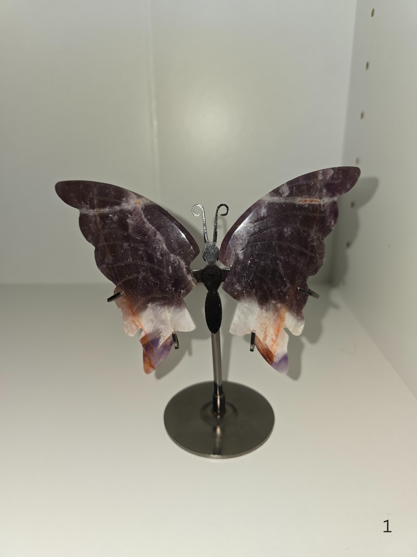 Dreamy Amethyst Butterfly wings on stand