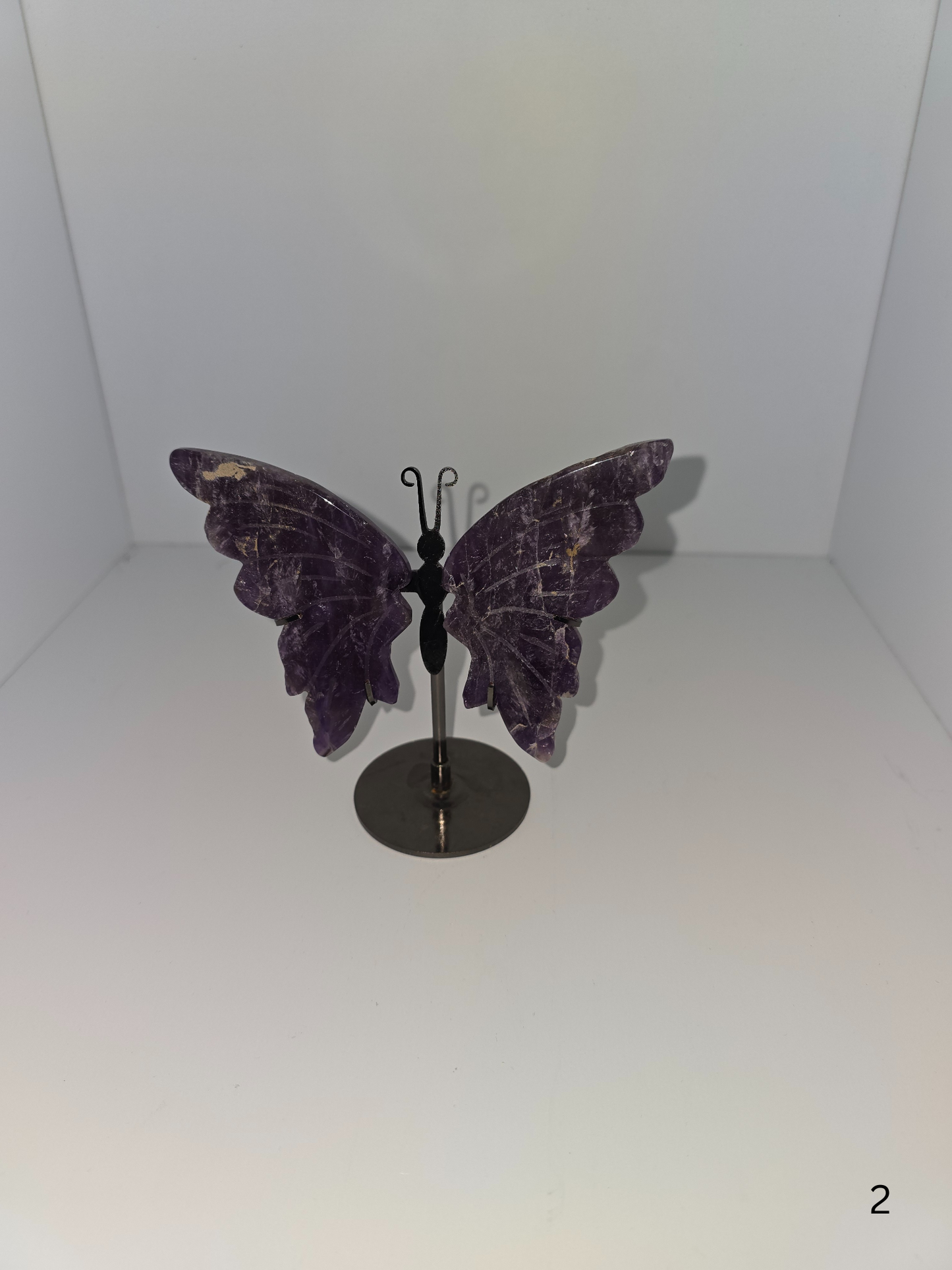 Dreamy Amethyst Butterfly wings on stand