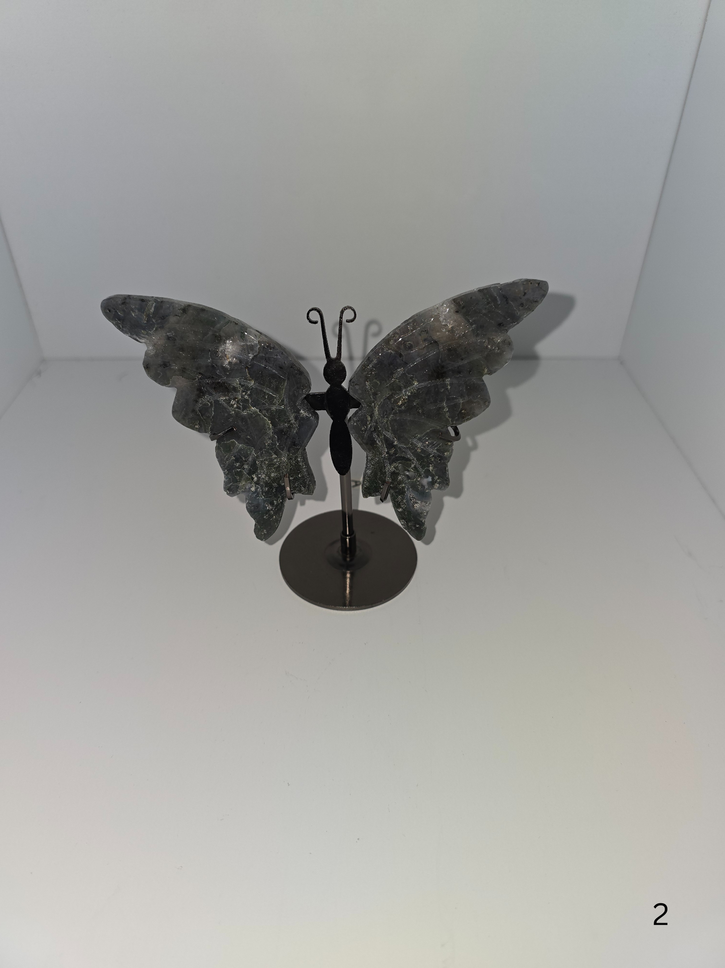 Ocean Jasper Buttery Wings on Stand