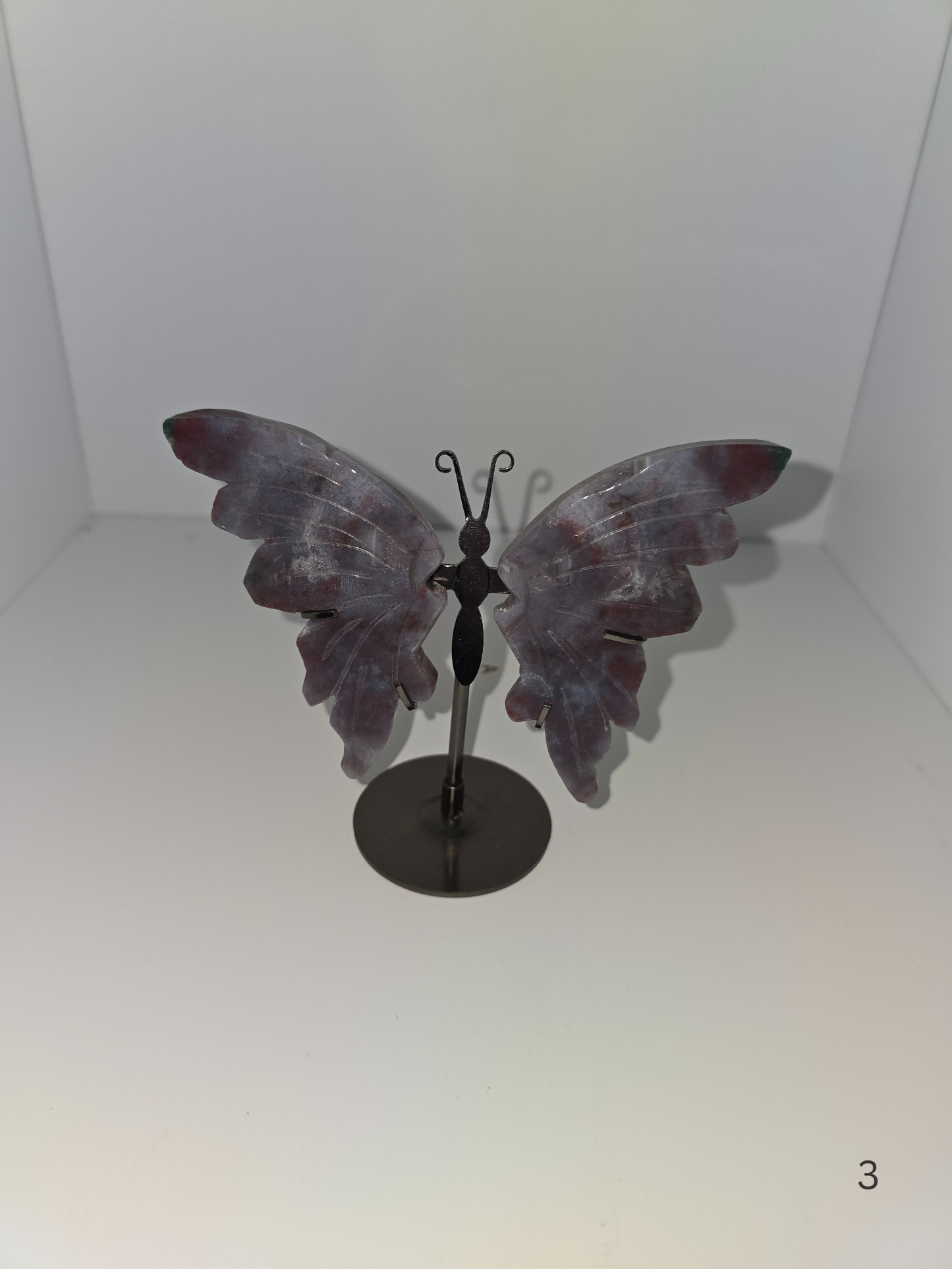 Ocean Jasper Buttery Wings on Stand