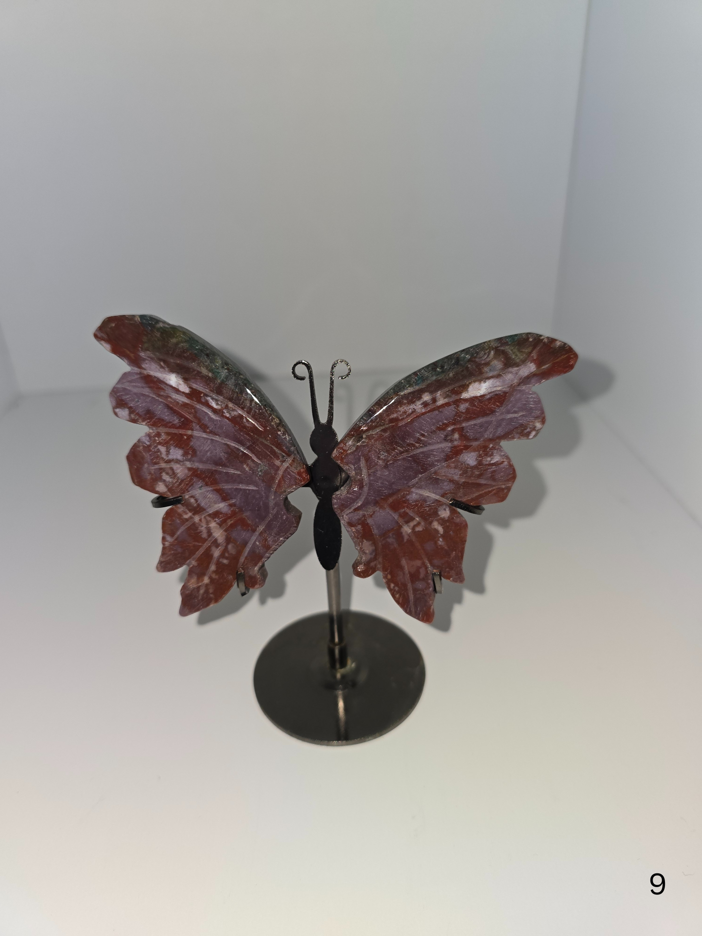 Ocean Jasper Buttery Wings on Stand