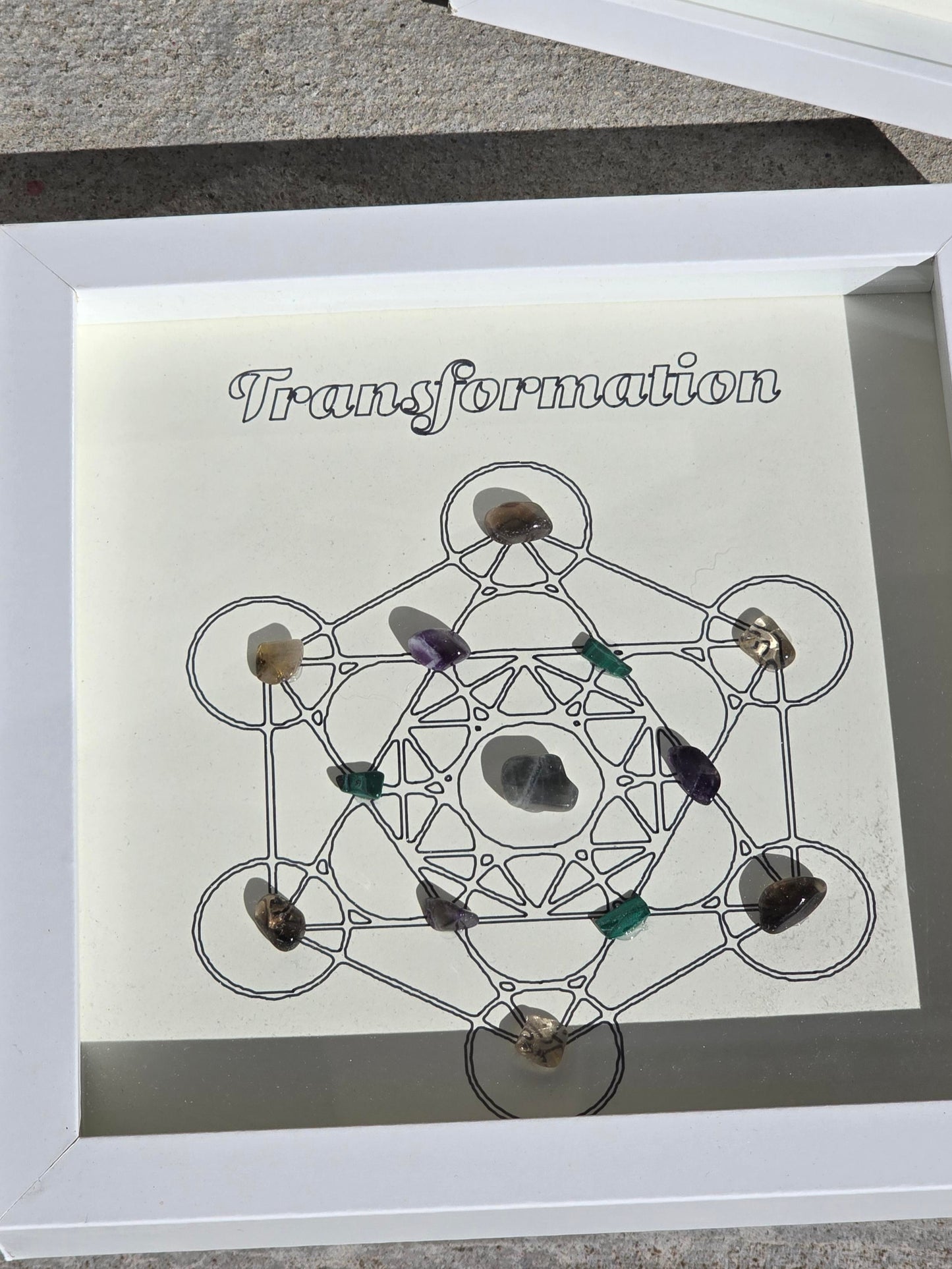 8x8 Intention Crystal Shadow Box – Handcrafted & Energetically Aligned