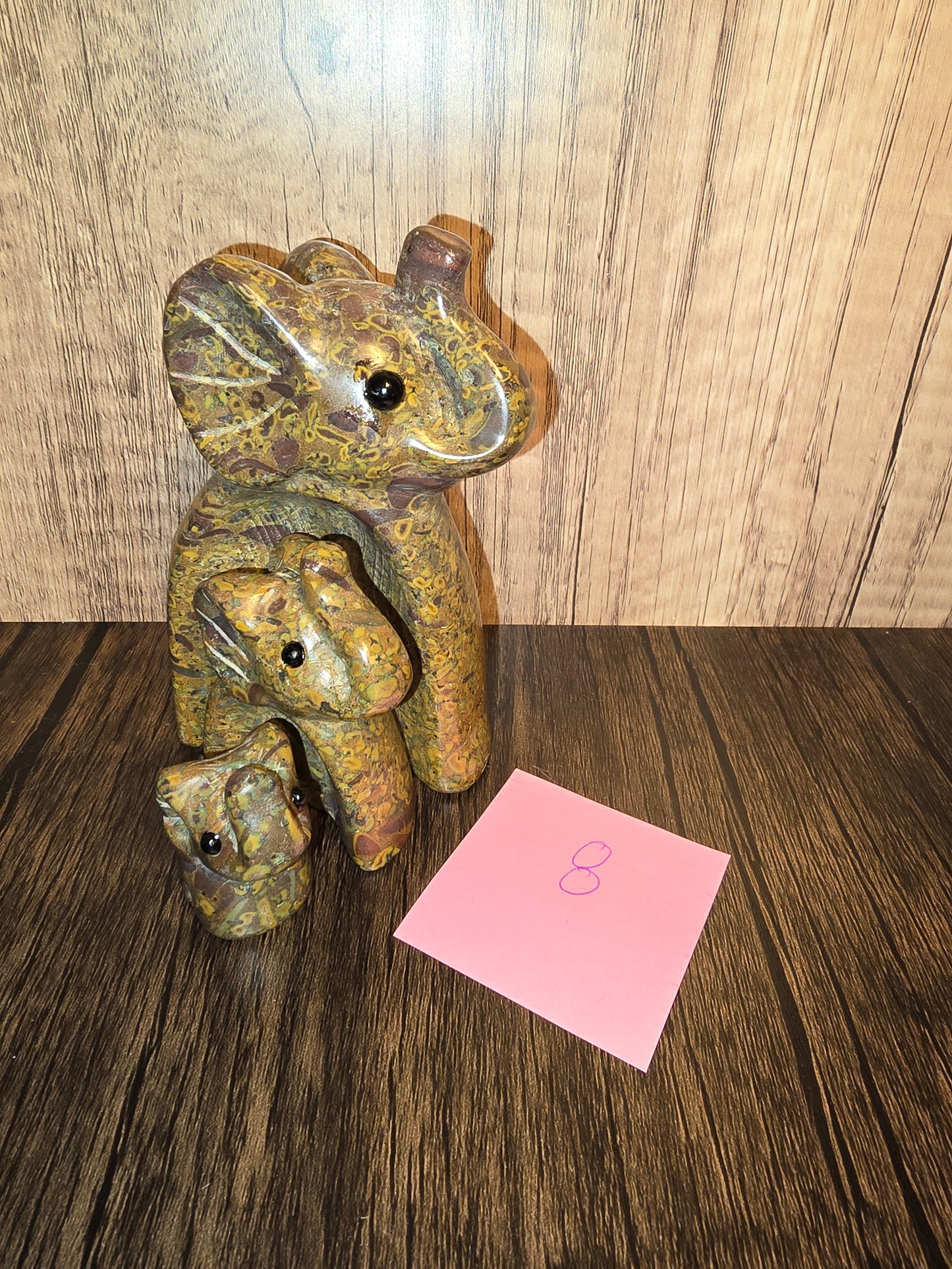 Forest Jasper Elephant Family