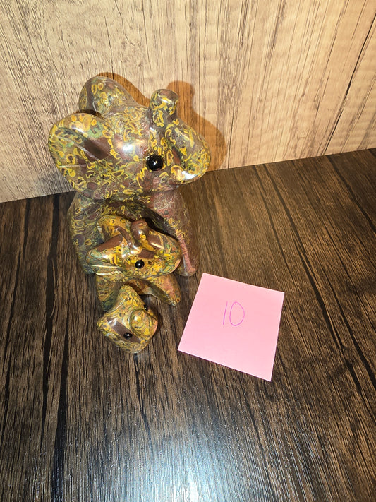 Forest Jasper Elephant Family