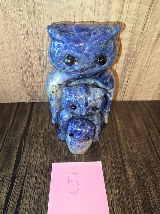 Sodalite Owl Family